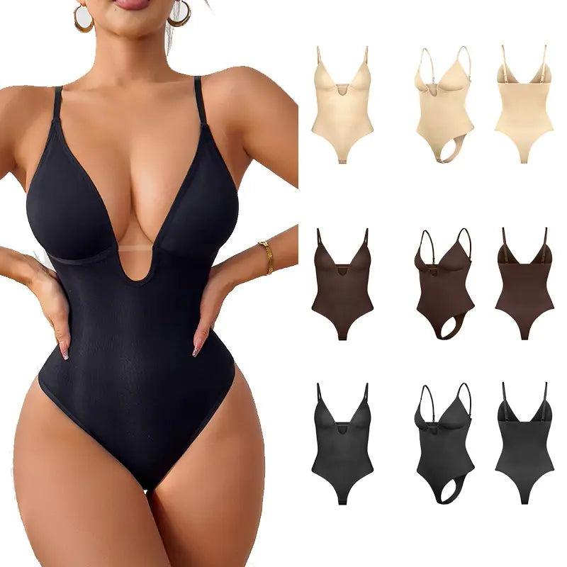 Élan Plunge Sculpt Bodysuit