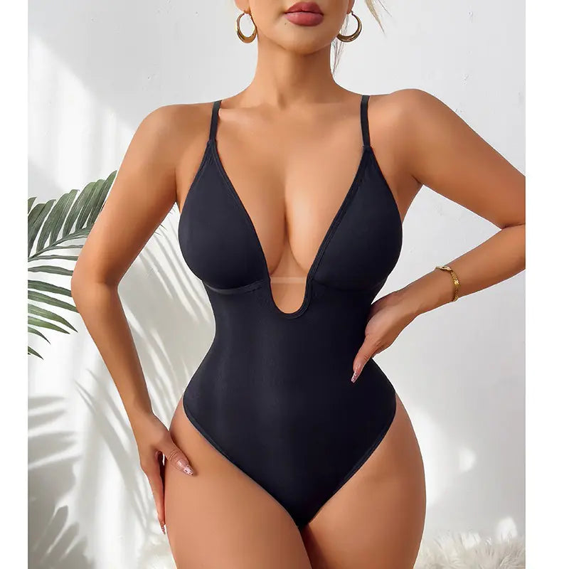 Élan Plunge Sculpt Bodysuit