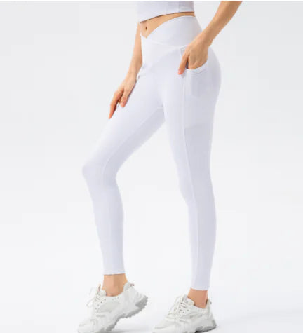 Élan Cross-Waist High-Waist Yoga Pants