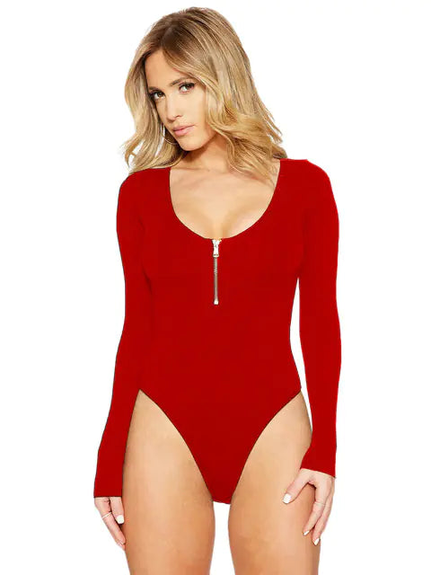 Élan Striped Oversized Bodysuit