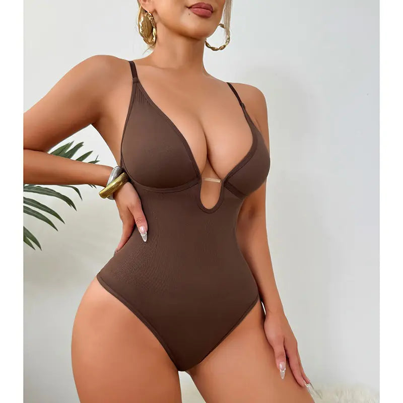 Élan Plunge Sculpt Bodysuit