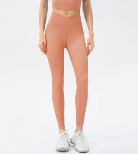 Élan Cross-Waist High-Waist Yoga Pants
