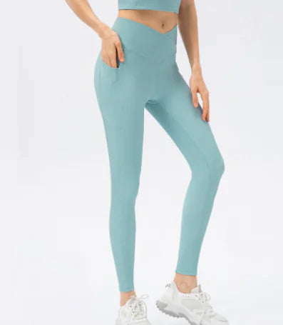 Élan Cross-Waist High-Waist Yoga Pants